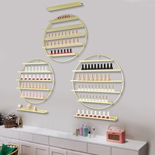 5 Tiers Ironwork Nail Polish Rack Wall Mounted Shelf Holder Display Storage