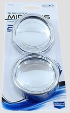 Custom Accessories 71172 Chrome 2" Round Adjustable Blind Spot Mirror -Pack of 2