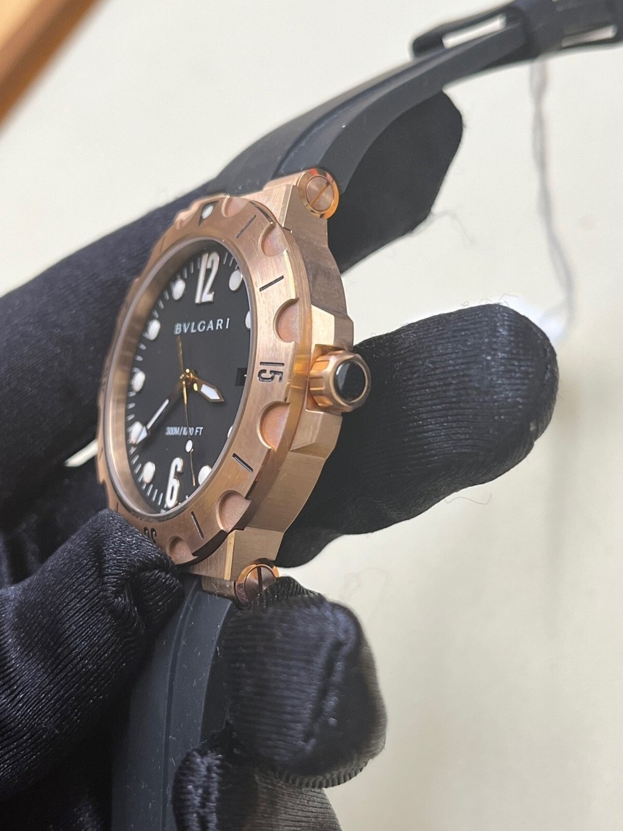 Bvlgari Bulgari Diagono 18K Rose Gold Automatic Men's Luxury Watch