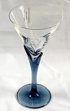 House of Courvoisier Cognac Etched Stemmed Crystal Glass 4 oz Bormioli Luigi Spa