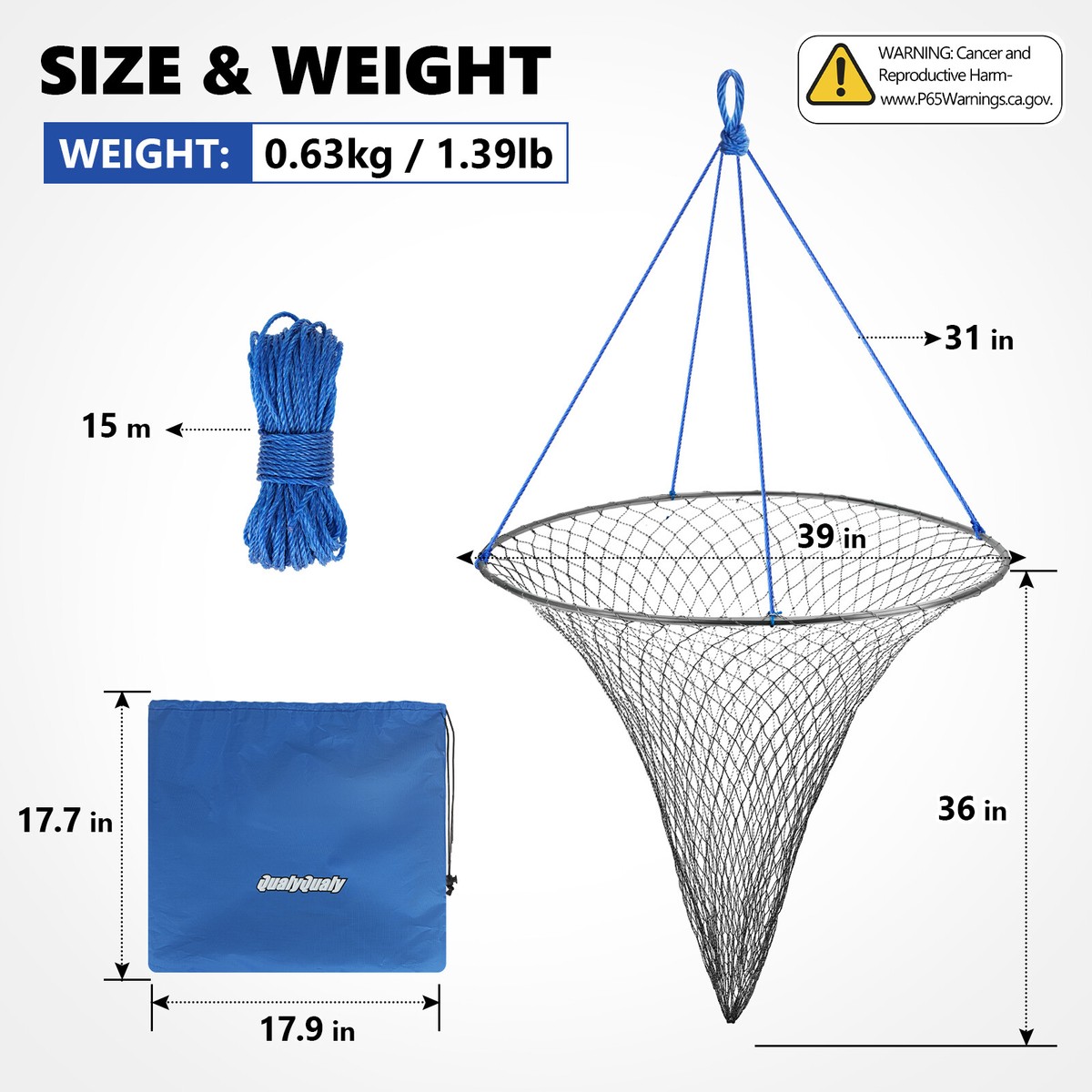 32/39in Bridge And Pier Fishing Net Foldable Drop Net For Pier Fishing With Rope | eBay 32/39in Bridge And Pier Fishing Net Foldable Drop Net For Pier Fishing With Rope | eBay