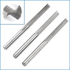3pcs 3.175mm x 22mm Carbide 2 Flute Straight Router Bit Engraving CNC Milling