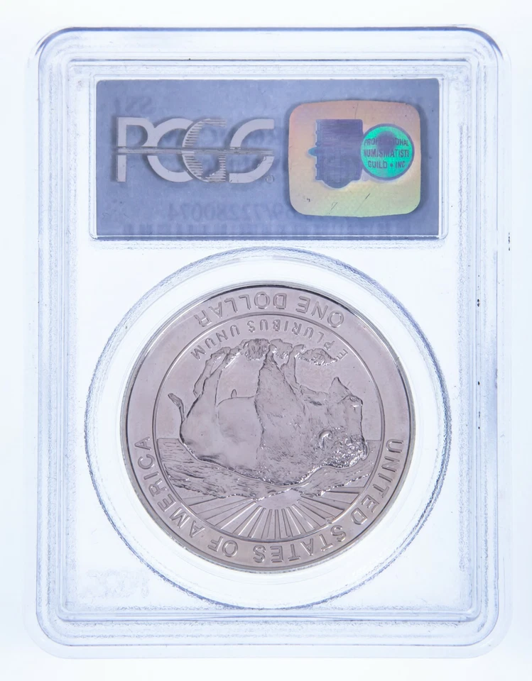 1999-P Silver Commemorative Yellowstone Round Graded by PCGS as PR69DCAM - Image 2 of 4