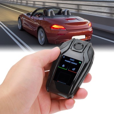 _Smart Remote Car Key LCD Screen Anti Lost Automatic Lock Unlock Keyless Entry