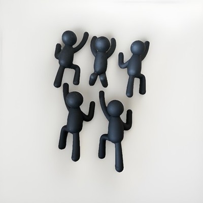 Verschiedene Menge 5 Umbra Buddy Wandhaken - Personenförmige Wandmontage Kleiderhaken