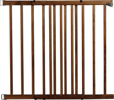 Walk-Thru Top of Stairs Baby Gate, Farmhouse Collection