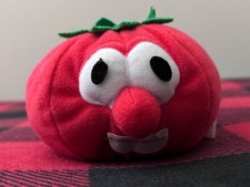 Veggietales Bob the Tomato Zipper Plush Big Idea Inc. Frankford Candy 3" Toy