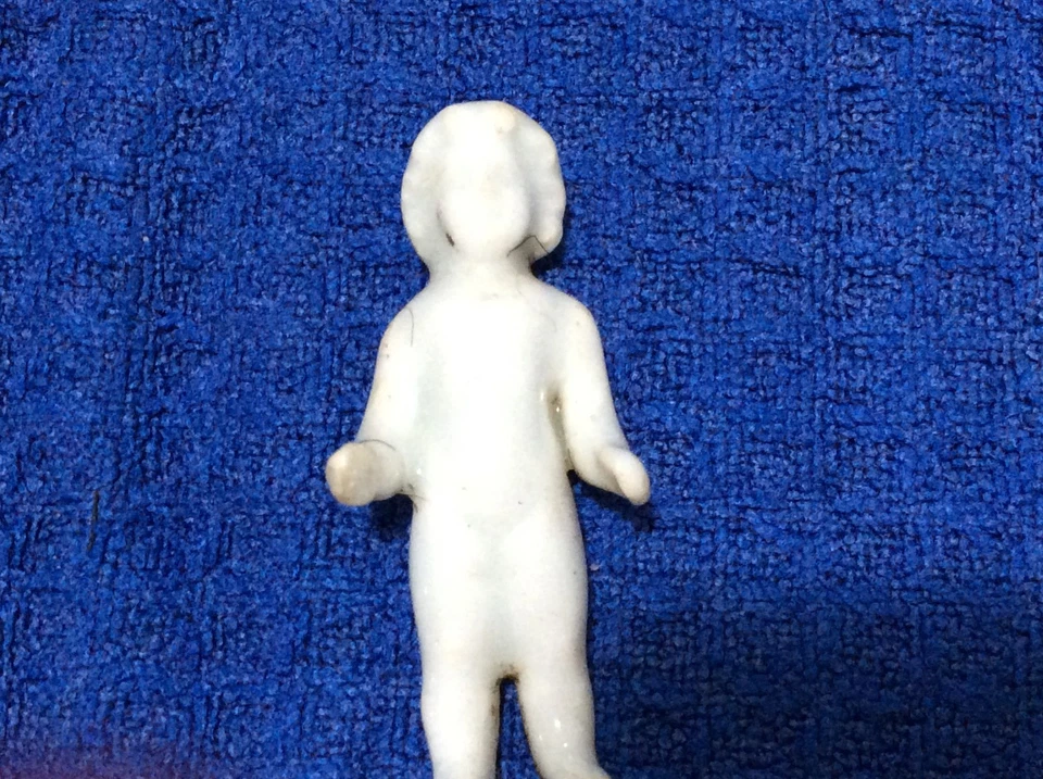 Antique German Small China Frozen Charlotte ca 1850+ 4.5cm ht - image 4 of 4