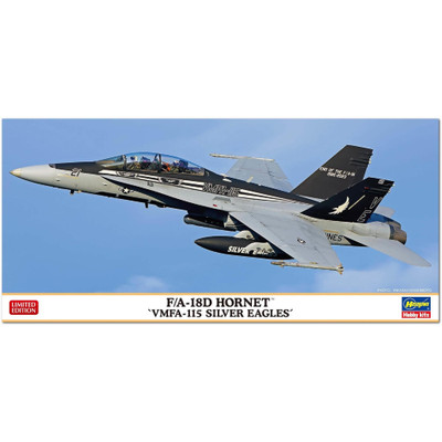 F/A-18D HORNET VMFA-115 SILVER EAGLES KIT 1:72 Hasegawa Kit Aerei -D- Neues Mode