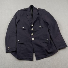 Vintage NYPD Police Uniform Dress Jacket Mens 36 Navy USA P S Custom Tailored