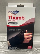 Equate Adjustable Thumb Support Brace   One Size Fits Most, Black