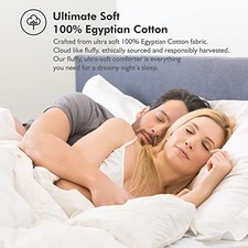 Luxurious Size Siberian Goose Down Comforter Down Fiber Duvet 100 Queen White