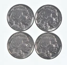 Buffalo Nickels Sharp Horn XF/AU - 1934 1935 1937 1937 Lot Collection *326