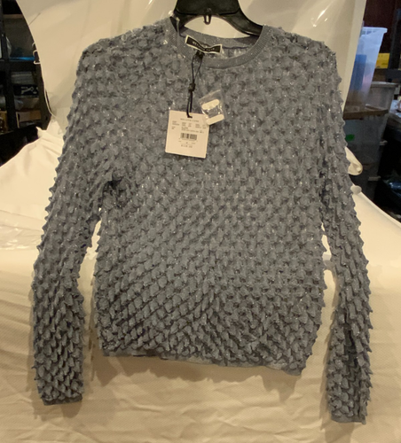 Melanie Lyne Pullover mit Blasen-Strickdetails, Style # 6030339-1891, Gr. S, Blue Fog - Bild 6 von 12