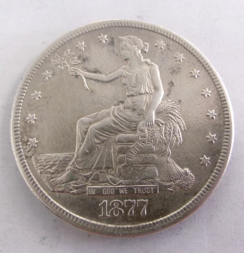 1877 S Trade Silver Dollar
