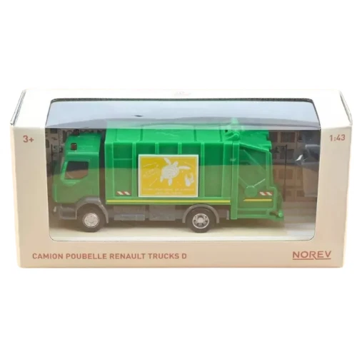 RENAULT RUBBISH TRUCK D 2.1 "PLASTIGAM" 1:43 Norev Camion Modellino Nuovo - Immagine 4 di 4