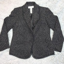 Sag Harbor Jacket Womens 8 Black Blazer Pockets Lined Career Comfort Casual