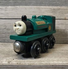 Vtg Peter Sam Thomas The Train Green Wooden