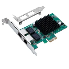Intel 82576 Chip Dual Port Gigabit Network Ethernet 1G PCIe Server RJ45 LAN Card