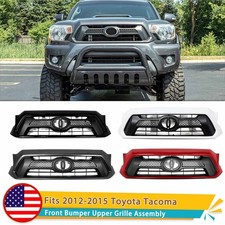 Front Bumper Upper Grille Grill Assembly Fit For Toyota Tacoma 2012-2015 Plastic Front Bumper Upper Grille Grill Assembly Fit For Toyota Tacoma 2012-2015 Plastic