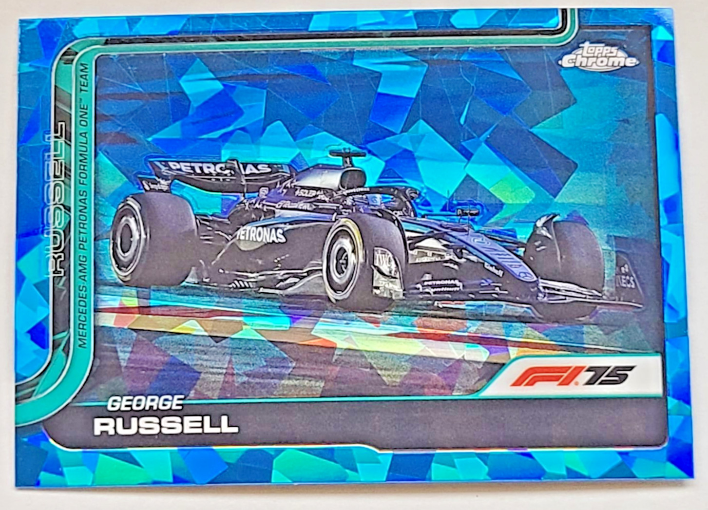 2025 Topps Chrome Sapphire F1 #79 George Russell Mercedes