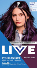 Image of Schwarzkopf LIVE Intense Colour 087 Mystic Violet, Long-Lasting Permanent Violet