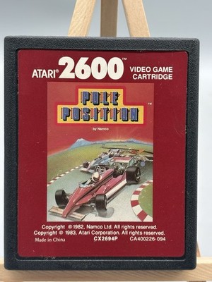 Pole Position Atari 2600 PAL CX2694P Namco Red Label 1983 getestet funktioniert