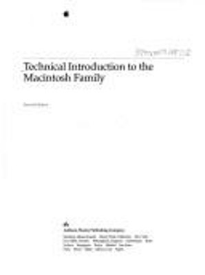 Technical Introduction to the Macintosh Family Inc. Staff Apple C
