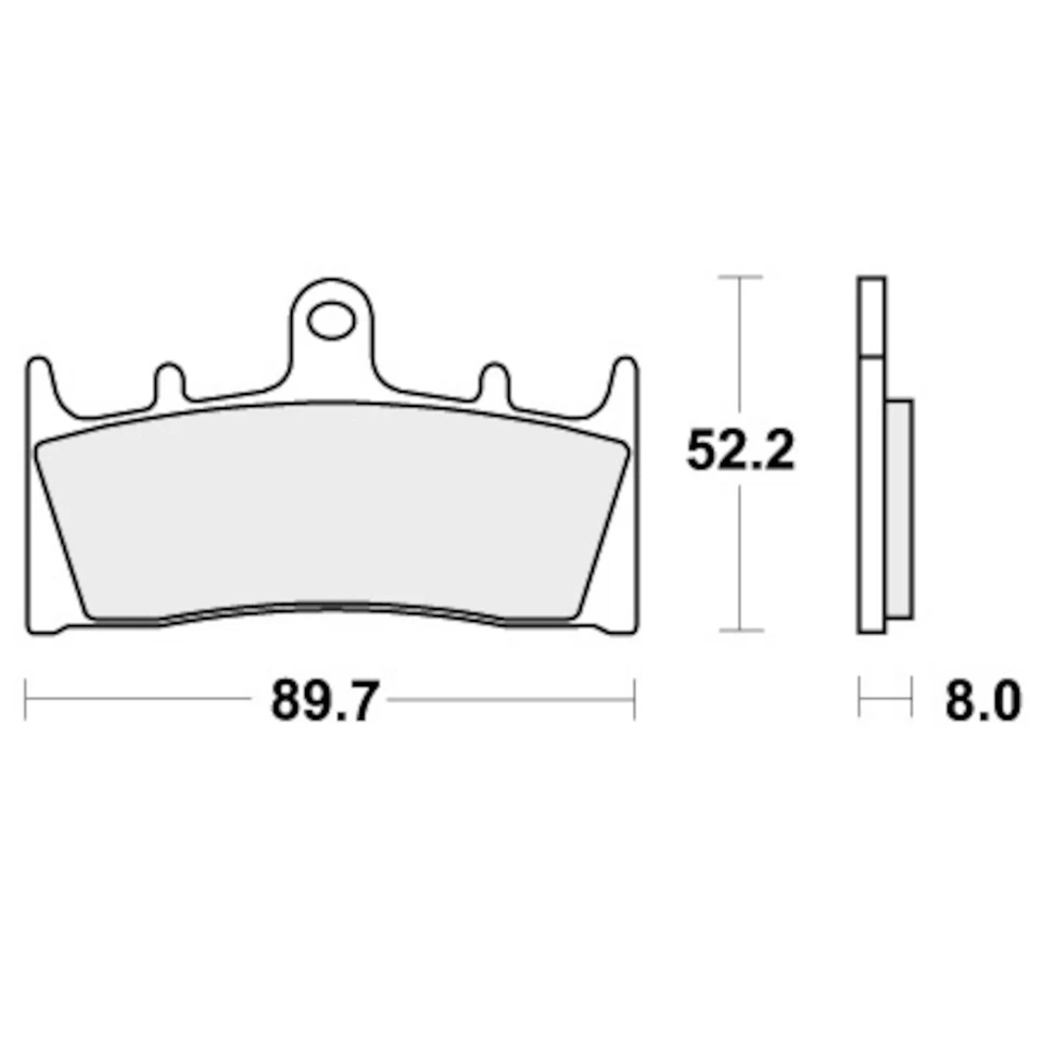 Pastillas de freno para SUZUKI GSXR 750 W 1994-1995 Front Street SBS Foto 2 de 4