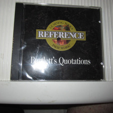 Bartlett's Quotations - Reference software learning tools Brand New Sealed 