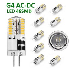 G4 LED Lampe 2W Leuchtmittel Birne Warmweiß Kaltesweiß AC/DC 12V /24v 48 SMD