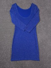 Atmosphere Dress Blue UK 12 Bodycon Womens Mini Party Clubwear Sparkle 