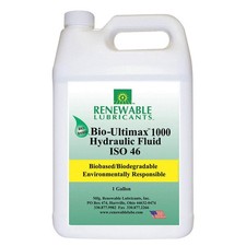 RENEWABLE LUBRICANTS 81013 Hydraulic Oil,Bio Ultimax 1000,1 Gal,46 2NMW1
