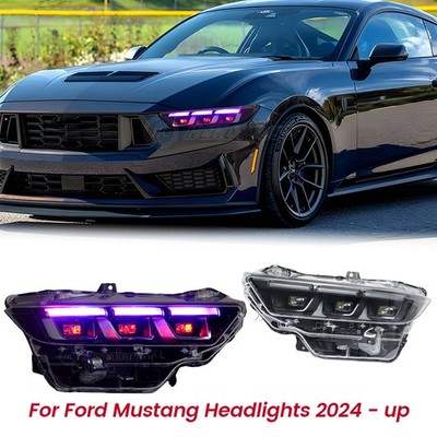 2X LED Projektor Scheinwerfer Für Ford Mustang 2024-2025 Fahrer+Beifahrerseite