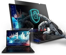 14-Inch Laptop Privacy Screen Filter, Anti-Glare and Blue Light Blocking Protect