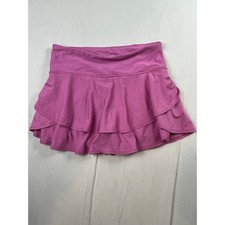 Athleta Girl Serve Skort Pink Textured Ruffle Athletic Skirt Shorts XXL 16