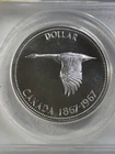 1967 Canada $1 Proof Like Silver Coin Flying Goose Graded MS 67 Cameo by ANACS