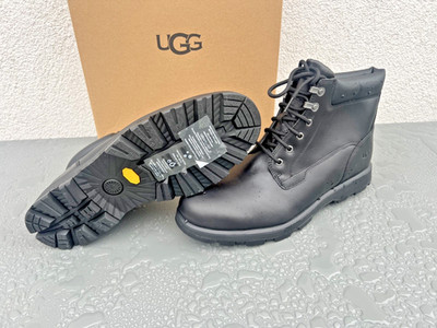 UGG Stenton Herren Boots 1120990 Steiefeletten Stiefel Schwarz Lammfell Gr.44