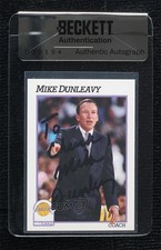 BAS 1991-92 NBA Hoops Mike Dunleavy Sr #233 Seal of Authenticity Auto 3c7