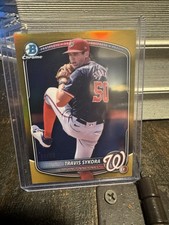 2025 Bowman Draft Prospects Travis Sykora Gold /50 Nationals