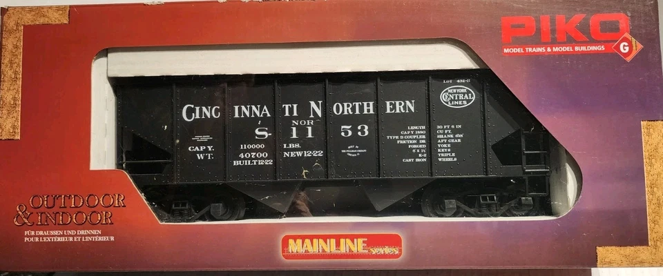 Piko G Scale Rib Side Hopper Cincinnati Northern #1056 - Image 2 of 4