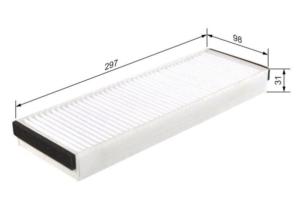 Bosch 1 987 432 122 Filter, Innenraumluft FüR Audi Lamborghini VW-image