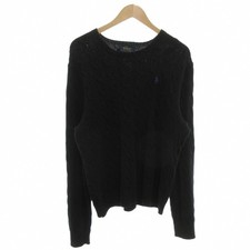 POLO RALPH LAUREN Good Condition Cable Knit Sweater Crew Neck Long Sleeve Thick