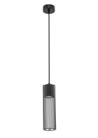 Zylinder HäNgeleuchte Schwarz Metall Rund Ø8 Cm GU10 Esstisch Pendel Lampe KüChe