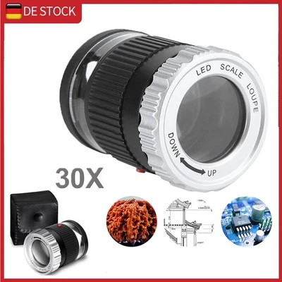 MARKENLOS Neu Schmuck Optische Lupe Brille 30x Vergrößerungslinse Juweliere Lupen Werkzeug