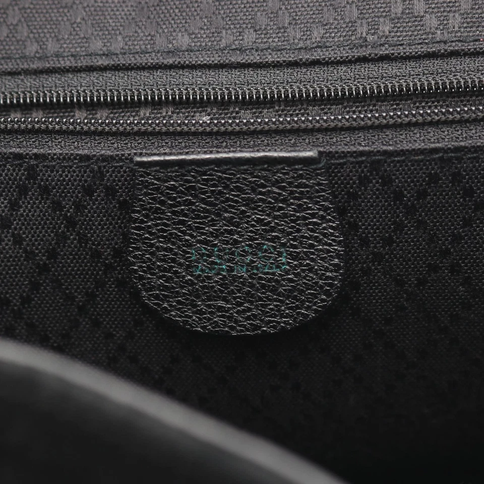 Sac à dos GUCCI bambou 003 2058 0016 cuir daim noir occasion femme GG - Photo 4/4