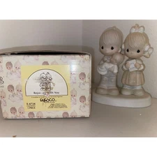 Precious Moments Figurine E-4724 "Rejoicing With You" 1980 5" Enesco With Box