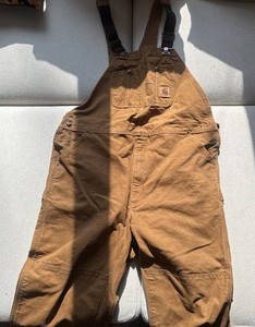 Carhartt Men's Brown Overalls Size 42x36