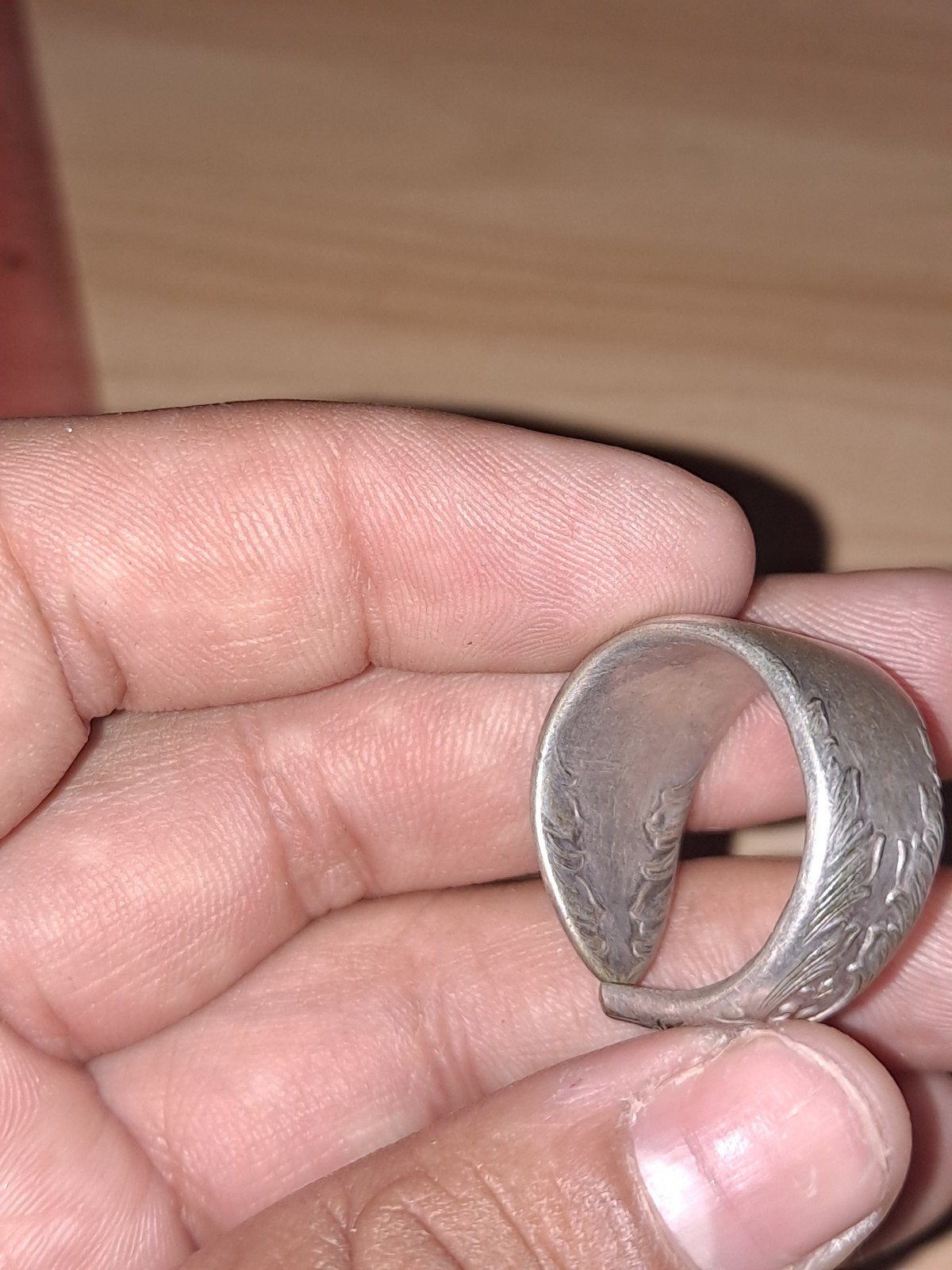 Handmade Silver Plated Spoon Ring - image 9