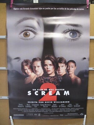 SCREAM 2 Wes Craven con Neve Campbell, Courteney Cox, David Arquette ...